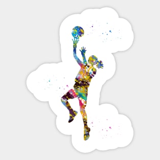 Girl basketball player Sticker